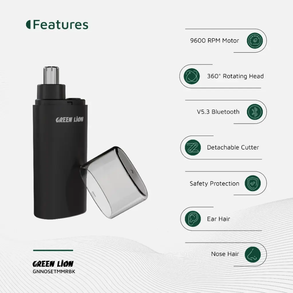 ماشین اصلاح موی بینی گرین لاین Green Lion Nose Pro — جنس تیغه ضدزنگ