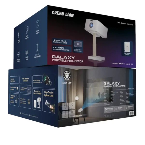 پروژکتور قابل حمل گرین لاین مدل GPJ4K5 کیفیت UHD