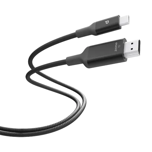 کابل تبدیل USB-C به HDMI پاورولوژی 2 متری 4K POWER SYNC WEAVE مدل PC028