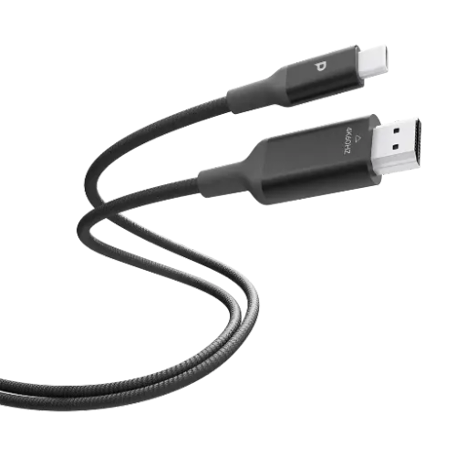 کابل تبدیل USB-C به HDMI پاورولوژی 2 متری 4K POWER SYNC WEAVE مدل PC028