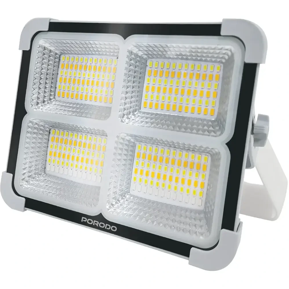 چراغ خورشیدی قابل شارژ Porodo Sunlite مدل PDQTS100WH