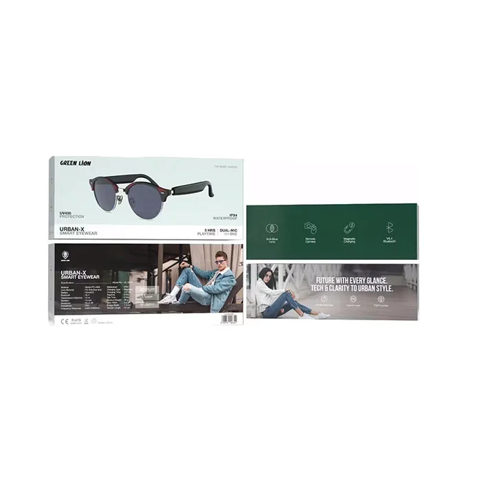 عینک هوشمند گرین لاین مدل Urban-X Smart Eyewear — نوع اتصال بلوتوث