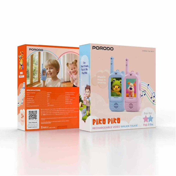 واکی تاکی تصویری شارژی Porodo Piko Rechargeable — تصویر ۲