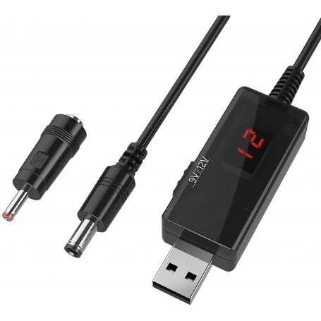 کابل مبدل USB به DC افزاینده ولتاژ 5V به 9V و 12V — تصویر ۴
