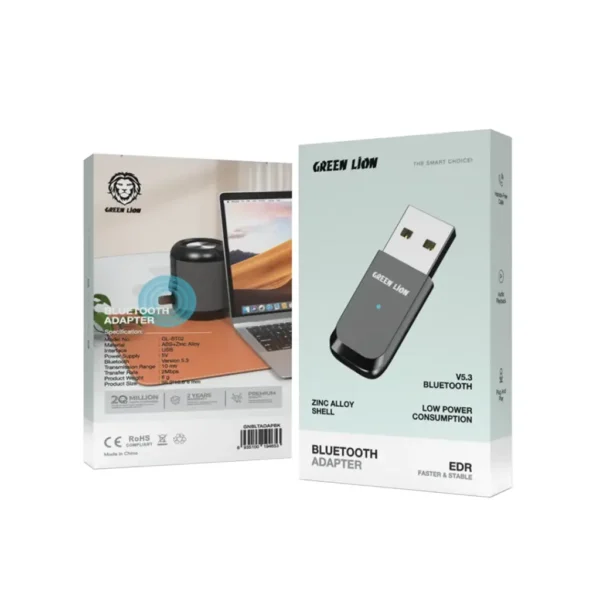 دانگل بلوتوثی گرین لاین Green Lion Zinc Alloy Shell — رابط USB
