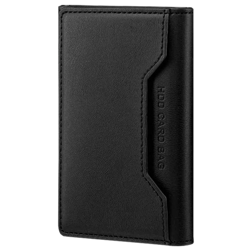ولت و جاکارتی مگ سیف چرمی HDD مدل HS-013 رنگ مشکی